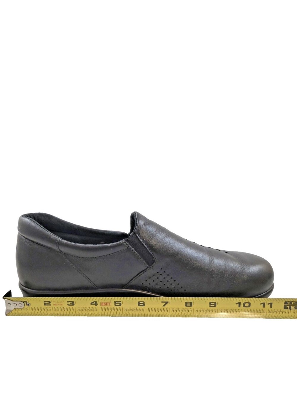 SAS Viva Black Leather Comfort Slip-On Walking Shoes Women's 12WW Wide USA - Picture 14 of 16